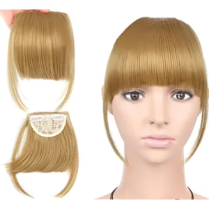Mini Flequillo Postizo Pelo orgánico Coletas Lateral - #24 Rubio Miel