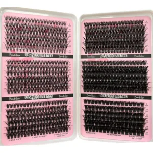 Libro De Extensiones Pestañas Cluster Volumen Ruso 8mm-18mm - Caja Blanca