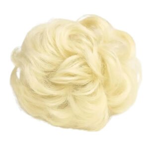 Postizo De Pelo Sintetico Maxi Rodete Mágico #613 Rubio Platino