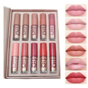 Set De 12 Mini Labiales Liquido Matte Velvet C/ Caja Marca Moc Allure