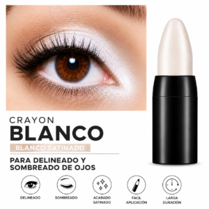 Crayón Para Ojos Color Blanco Iluminador Delineador Y Sombra
