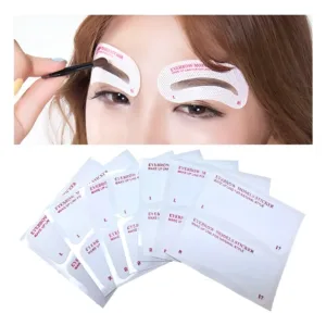 24 Stenciles Plantillas para Delineado y Maquillaje De Cejas Microblading