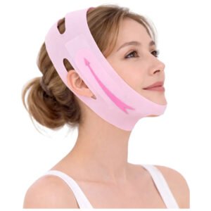 Faja Para Papada Mentonera Mejillas Faja Facial Anti Arrugas silicona suave