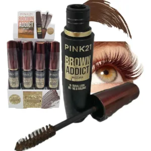 Mascara Pestañas Marron Brown Addict Pink21 Volume Define Marrón