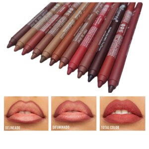 Set De 12 Lapices crayón Delineadores Para Labios