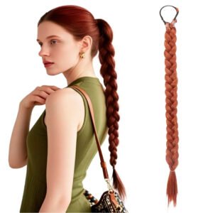 Trenza Cola De Caballo Pony Tail Kanekalon Premiun 60cm - #30/613 Cobrizo y Rubio Platino