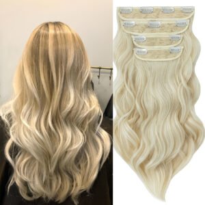 Cortina Extension De Cabello Lacio Premiun 4 Capas - #60 Rubio Extra Claro