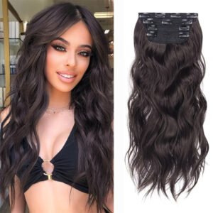 Cortina Extension De Cabello Lacio Premiun 4 Capas - #4 Castaño oscuro