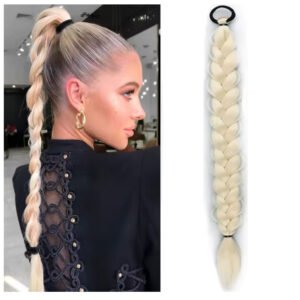 Trenza Cola De Caballo Pony Tail Kanekalon Premiun 60cm - #613 Rubio Platino