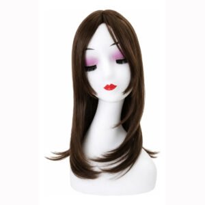 Peluca Topper Bisoñé Opaca Estética 35cm Con Flequillo #6/10B/12B