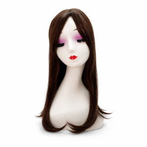 Peluca Topper Bisoñé Opaca Estética 35cm Con Flequillo #2/6A/12