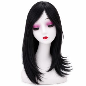 Peluca Topper Bisoñé Opaca Estética 35cm Con Flequillo #2