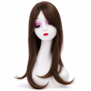 Peluca Topper Bisoñé Opaca Estética 35cm Con Flequillo #6A/27A