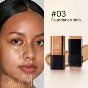 Base Maquillaje Stick Con Brocha Kabuki Foundation Stick Tei - Tono #03