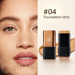 Base Maquillaje Stick Con Brocha Kabuki Foundation Stick Tei - Tono #04